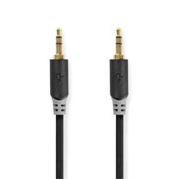  Nedis CABW22000AT50 sztereo audió kábel 3,5mm sztereo jack dugó - dugó,  aranyozott,  5 m
