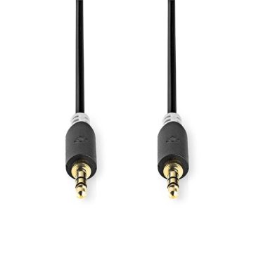   Nedis CABW22000AT50 sztereo audió kábel 3,5mm sztereo jack dugó - dugó,  aranyozott,  5 m