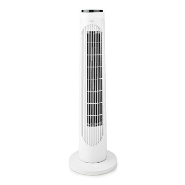   Nedis Toronyventilátor 50W Távirányítóval – Fekete/Fehér