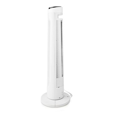   Nedis Toronyventilátor 50W Távirányítóval – Fekete/Fehér