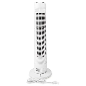   Nedis Toronyventilátor 50W Távirányítóval – Fekete/Fehér