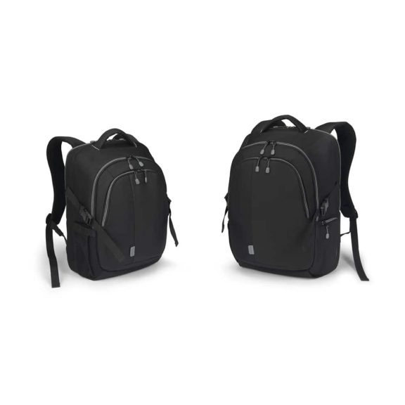 Dicota Eco laptop hátizsák, 15.6" laptop rekesz, esővédő huzat, fekete