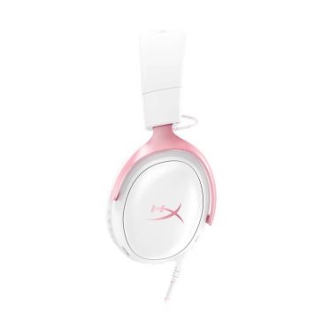   HyperX Cloud III gaming headset, 53mm hangszóró, többplatformos, fehér-rózsaszín - 9W1Q4AA