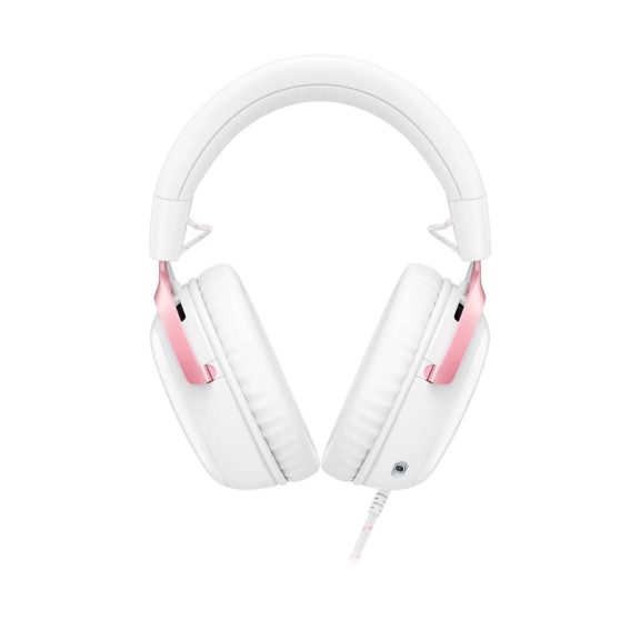 HyperX Cloud III gaming headset, 53mm hangszóró, többplatformos, fehér-rózsaszín - 9W1Q4AA