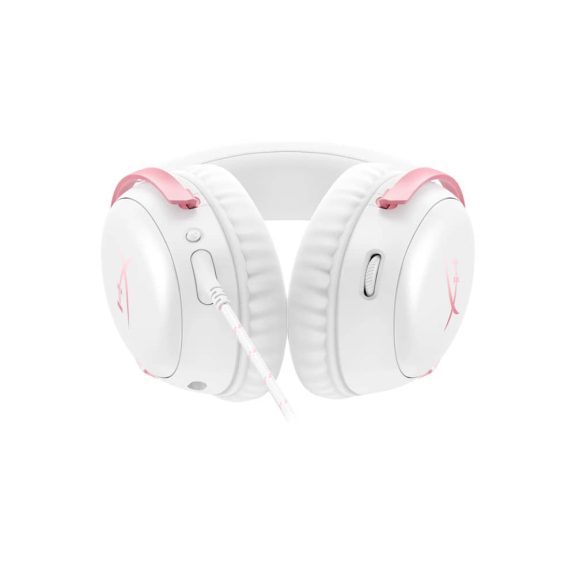 HyperX Cloud III gaming headset, 53mm hangszóró, többplatformos, fehér-rózsaszín - 9W1Q4AA