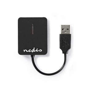 Nedis CRDRU2300BK All-in-One USB 2.0 kártyaolvasó fekete színben, kompakt kivitelben