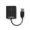 Nedis CRDRU2300BK All-in-One USB 2.0 kártyaolvasó fekete színben, kompakt kivitelben