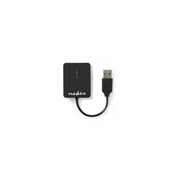 Nedis CRDRU2300BK All-in-One USB 2.0 kártyaolvasó fekete színben, kompakt kivitelben