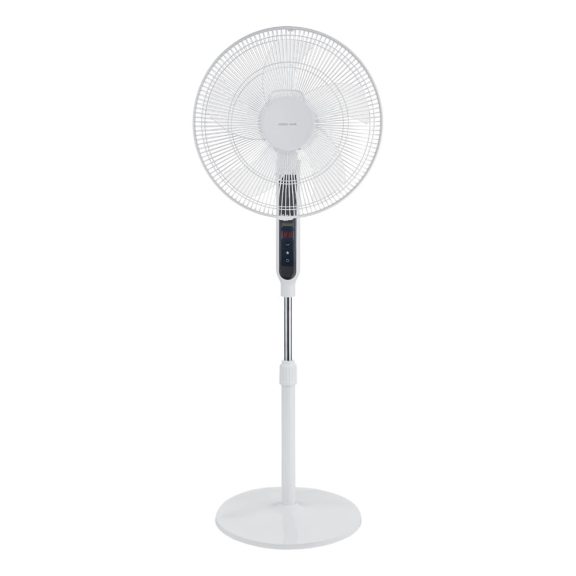 NORDIC HOME FT-529 álló ventilátor, 400 mm, 12 fokozat, távirányító, időzítő, fehér