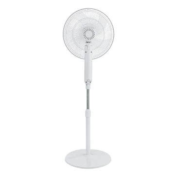   NORDIC HOME FT-529 álló ventilátor, 400 mm, 12 fokozat, távirányító, időzítő, fehér