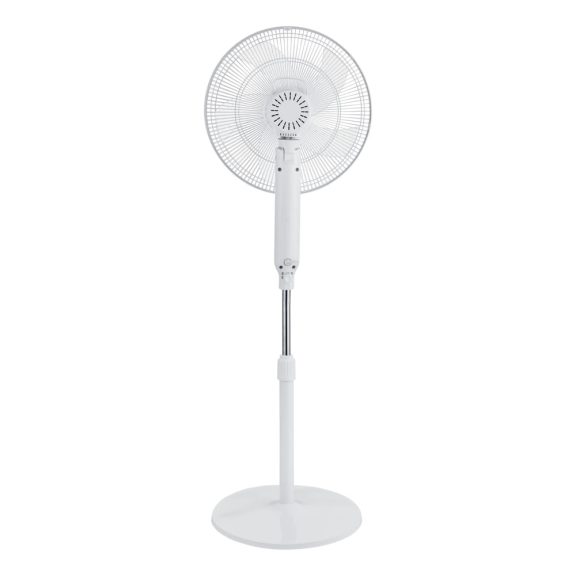 NORDIC HOME FT-529 álló ventilátor, 400 mm, 12 fokozat, távirányító, időzítő, fehér