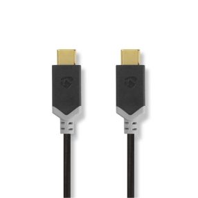   Nedis CCBW64700AT10 USB3.2 Gen 1 USB-C (USB C) dugó - dugó, 60 W, 4K@60Hz, 5 Gbps, 1m
