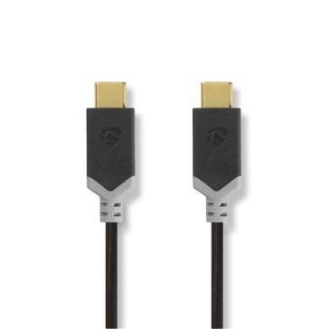   Nedis CCBW64700AT10 USB3.2 Gen 1 USB-C (USB C) dugó - dugó, 60 W, 4K@60Hz, 5 Gbps, 1m