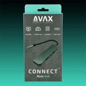AVAX USB HUB USB-C 5in1 2xUSB3.0, USB-C, HDMI, 100W