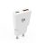Nedis WCHA20WT GaN 20 W fali töltő USB-A és USB-C portokkal, PD3.0 és Quick Charge támogatással, fehér színben