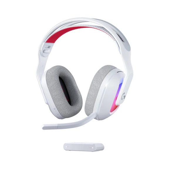 Logitech Astro A20 X vezeték nélküli gamer headset, PLAYSYNC AUDIO, LIGHTSYNC RGB, Fehér