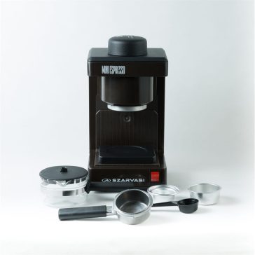   Szarvasi SZV-612/3 Mini Espresso presszókávéfőző, 800 W, 3,04 bar, barna + SZV 102 öko vízkőoldó