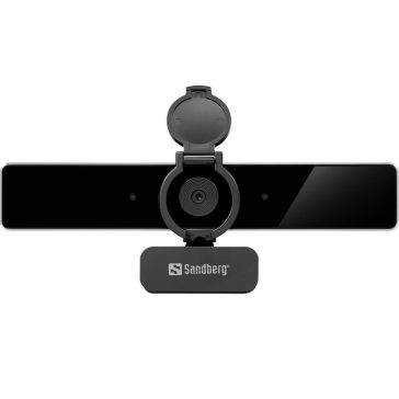   Sandberg USB-C/A Webcam Pro Remote webkamera, 4K, autofókusz, távirányító, zajszűrő mikrofon, fekete