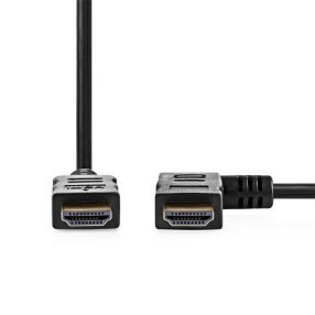   Nedis CVGP34260BK15 nagy sebességű HDMI kábel, 4K@30Hz, 10.2 Gbps, 1.50 m, pipa csatlakozó