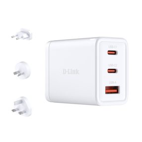D-LINK Hálózati Adapter 65W GAN 2xUSB-C + 1xUSB, DCP-651