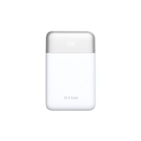   D-Link DPP-101 Power Bank, 10000mAh, USB-C PD, USB-A QC 3.0, 18W, digitális kijelző, fehér - DPP-101