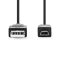 Nedis USB-A - mini USB-B kábel 2 m