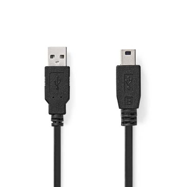 Nedis USB-A - mini USB-B kábel 2 m
