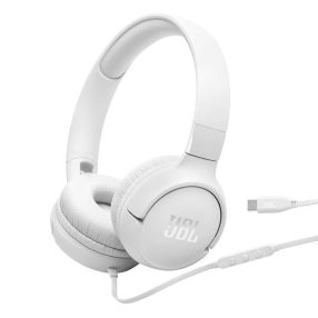   JBL Tune 520C USB-C vezetékes fejhallgató, Hi-Res Audio, Pure Bass, fehér