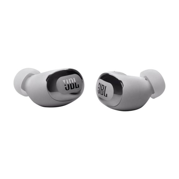 JBL Live Buds 3 vezeték nélküli fülhallgató, adaptív zajszűrés, térhangzás, 40 óra üzemidő, ezüst