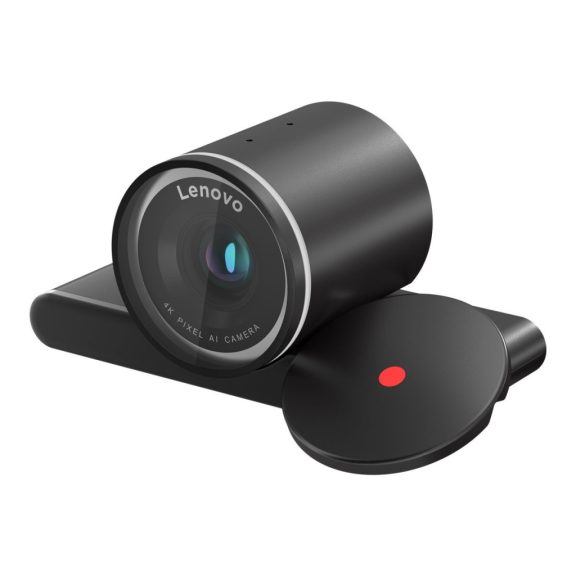 Lenovo 4K Pro webkamera, 4K, autofókusz, AI auto framing, Microsoft Teams tanúsítvány, USB-C, fekete