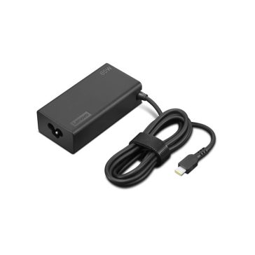   Lenovo 65W USB-C hálózati töltő, gyári, ThinkPad kompatibilis, retail, fekete - 4X21S91187