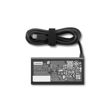  Lenovo 65W USB-C hálózati töltő, gyári, ThinkPad kompatibilis, retail, fekete - 4X21S91187