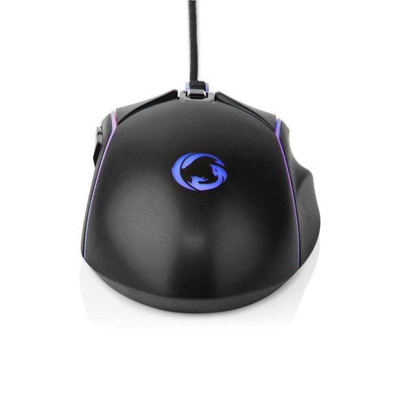 Nedis GMWD510BK vezetékes gaming egér, 7200 dpi, LED, fekete