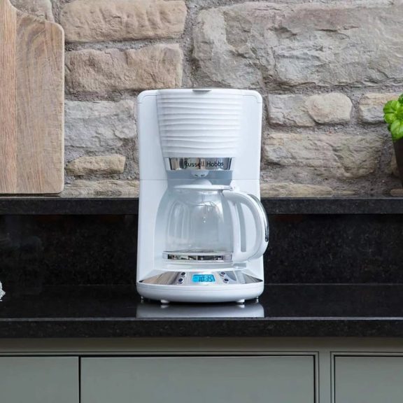 Russell Hobbs Inspire filteres kávéfőző, 1100 W, 1,25 l, fehér