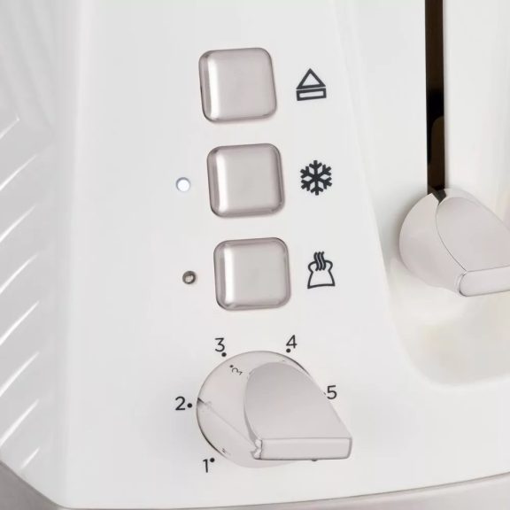 Russell Hobbs Groove kenyérpirító, 2 szeletes, széles nyílás, 6 pirítási fokozat, fehér - 26391-56 