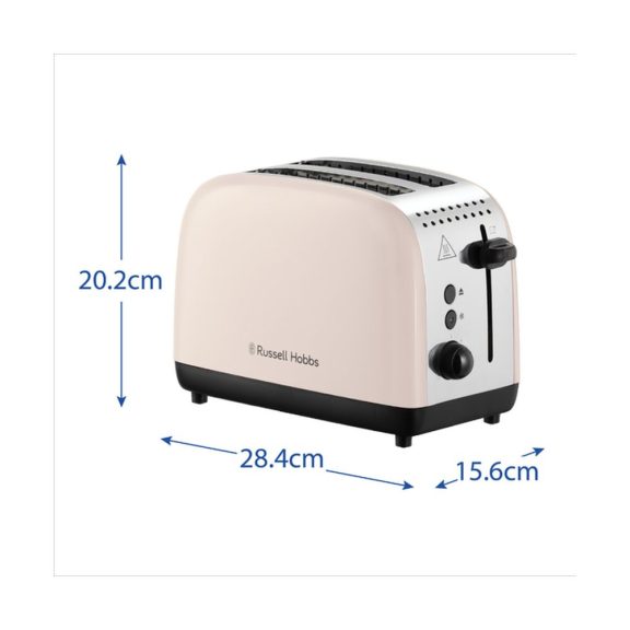Russell Hobbs Colours Plus Jasmine kenyérpirító, 1670 W, Lift & Look, zsemlemelegítő - 26930-56