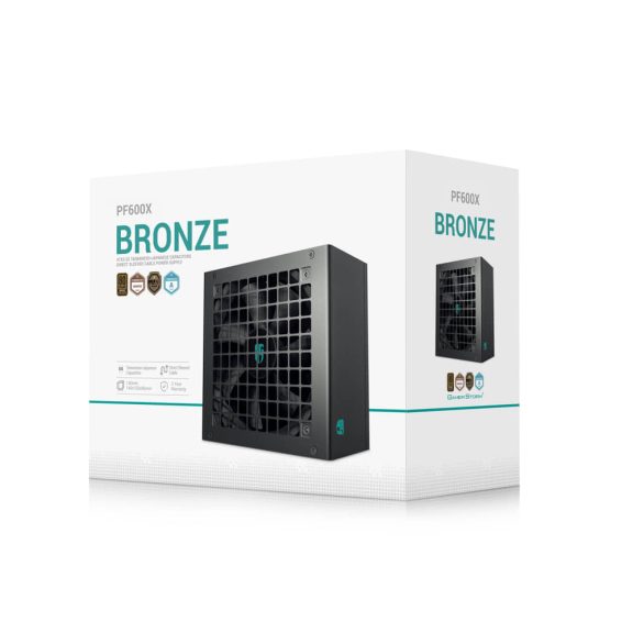 DeepCool Gamer Storm PF600X tápegység, 600W, 80Plus Bronze, fekete - PF600X-HD