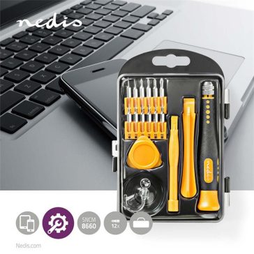   Nedis CSTS10017 17 az 1-ben PC / mobiltelefon / tablet javító szerszám készlet