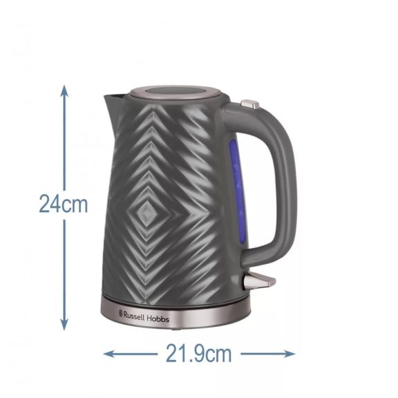 Russell Hobbs 26382-70 Groove vízforraló, 1,7 l, 2400 W, gyorsforralás, szürke