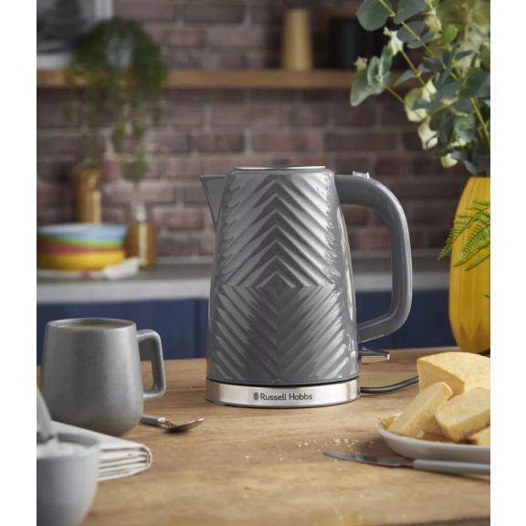 Russell Hobbs 26382-70 Groove vízforraló, 1,7 l, 2400 W, gyorsforralás, szürke