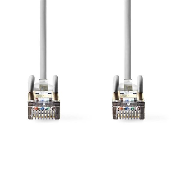 Nedis CAT5e hálózati kábel, 10 m, SF/UTP, RJ45, 1 Gbps, szürke - CCGB85121GY100