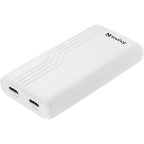   Sandberg 4in1 TravelCharger hálózati töltő, 2x USB-C PD, 65W, GaN, világadapter, fehér