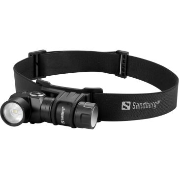   Sandberg Headlamp 500 Duo fejlámpa, 500 lumen, USB-C, 2in1, fekete - 421-35
