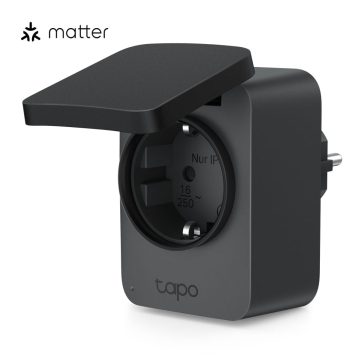   TP-Link Tapo P410M okos kültéri konnektor, WiFi, Matter, fogyasztásmérés, IP54, fehér