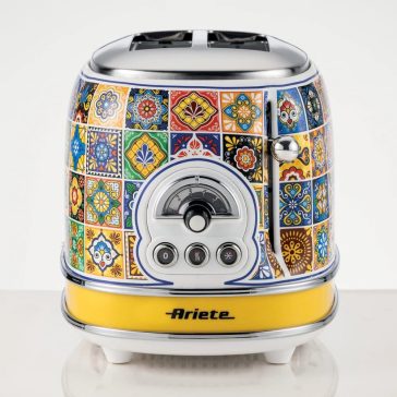   Ariete Positano kenyérpirító, 2 szeletes, 6 pirítási fokozat, leolvasztás funkció, fém ház
