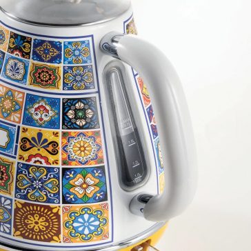   Ariete Positano vízforraló, 1.7 L, 2200W, 360° talp, kivehető szűrő, fém ház