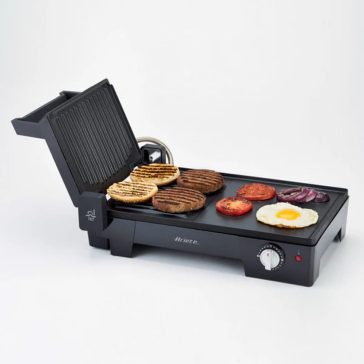   Ariete Multi Grill 3 az 1-ben elektromos grill, 2400W, 180° nyitható, állítható termosztát