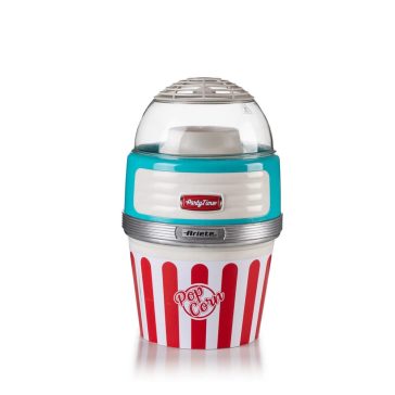   Ariete Party Time Popcorn készítő, 60g, 1100W, forró levegős, kivehető tál, azúrkék