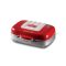 Ariete Party Time muffin és szendvicssütő, 700W, 3 cserélhető lap, tapadásmentes, piros