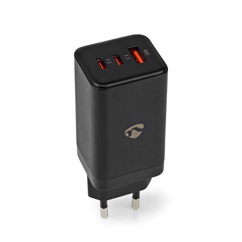 Nedis 65W GaN hálózati töltő 3 port
